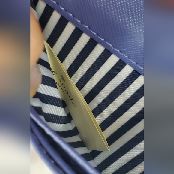 Kate Spade Blue Two Tone Wallet Slim - Picture 6 of 11